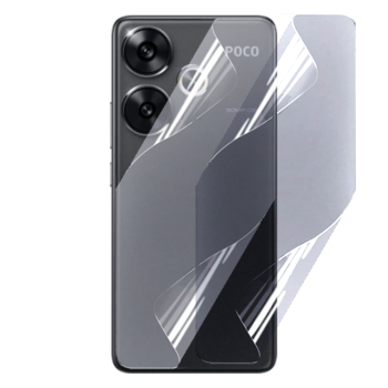 Противоударная гидрогелевая пленка Hydrogel Film для Xiaomi Poco F6 на заднюю панель, Transparent