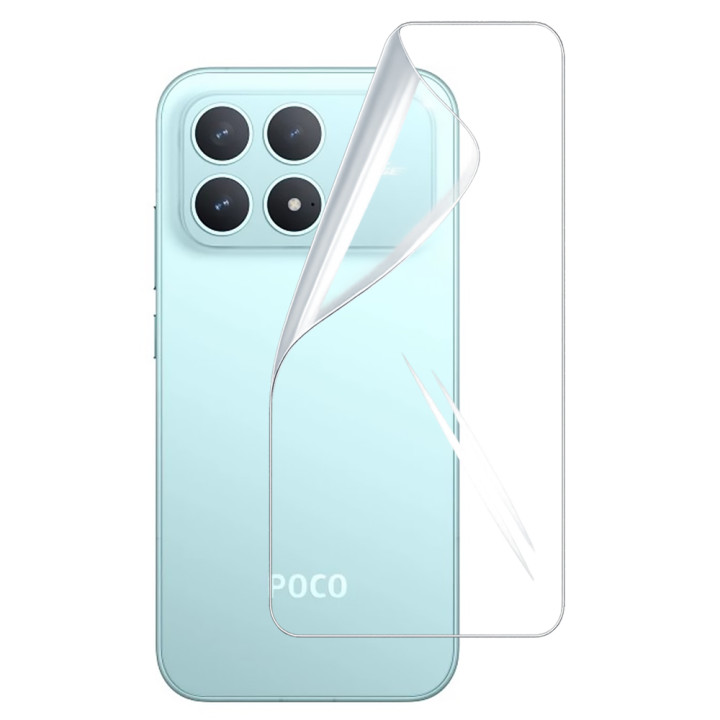 Гідрогелева плівка Hydrogel Film для Xiaomi Poco F8 Pro на задню панель, Transparent