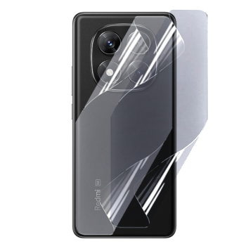 Противоударная гидрогелевая пленка Hydrogel Film для Xiaomi Redmi Note 14 Pro 5g на заднюю панель, Transparent