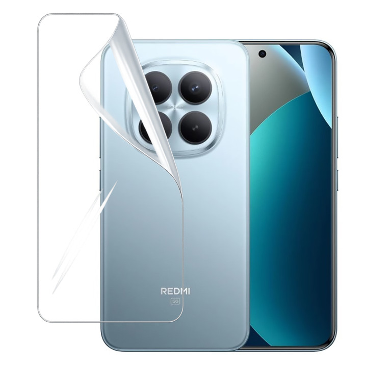 Гидрогелевая пленка Hydrogel Film для Xiaomi Redmi Note 15 5G на заднюю панель, Transparent