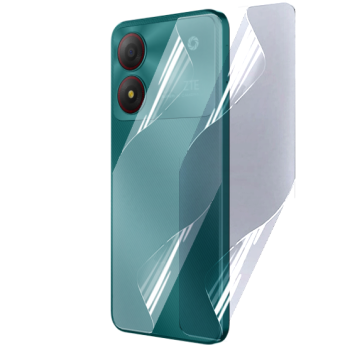 Противоударная гидрогелевая пленка Hydrogel Film для ZTE Blade A34 на заднюю панель, Transparent