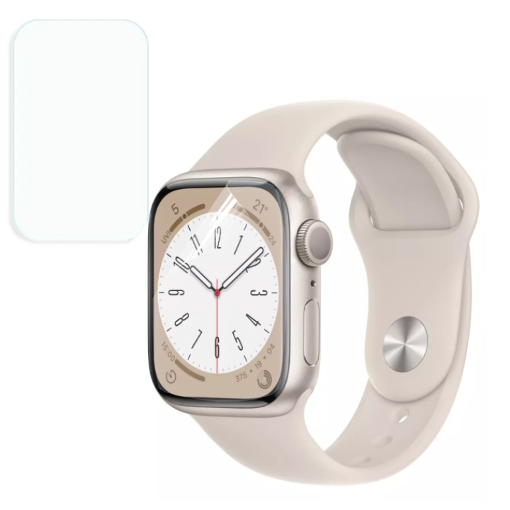Противоударная гидрогелевая пленка Hydrogel Film для Apple Watch Series 8 41 mm 3 шт, Transparent