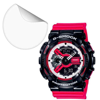 Противоударная гидрогелевая пленка Hydrogel Film для Casio G-shock GA-110R6 (3 шт), Transparent