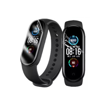 Противоударная гидрогелевая пленка Hydrogel Film для Xiaomi Mi Band 5 3 шт, Transparent
