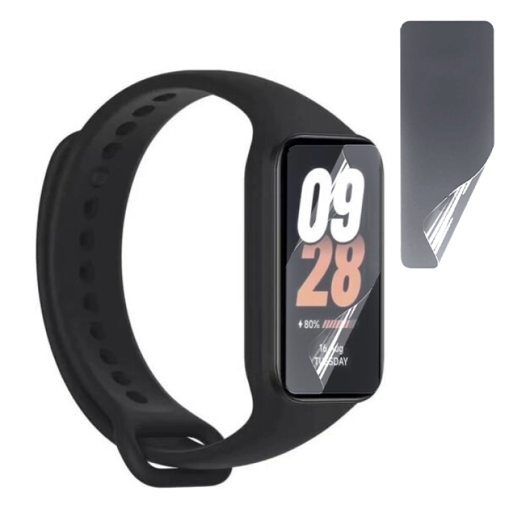 Протиударна гідрогелева плівка Hydrogel Film для Xiaomi Mi Smart Band 8 Active (6 шт), Transparent