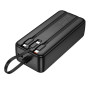 Портативна батарея Power Bank HOCO J132B 22.5W 30000mAh з кабелем (3 Type-C / iP), Black