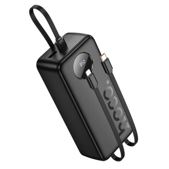 Портативная батарея Power Bank HOCO J132B 22.5W 30000mAh с кабелем (3 Type-C / iP), Black