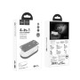 Портативная батарея Power Bank Hoco S9 Lucky 4 in 1 с функцией беспроводной зарядки 5000mAh, Black