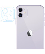 Гнучке захисне скло Tempered Glass 0,3 мм 2.5D на задню камеру і весь блок для Apple iPhone 11, Transparent