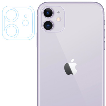 Гнучке захисне скло Tempered Glass 0,3 мм 2.5D на задню камеру і весь блок для Apple iPhone 11, Transparent