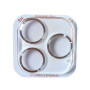 Захисне скло Tempered Glass Metal Classic 3D на задню камеру для Apple iPhone 15 Pro / 15 Pro Max
