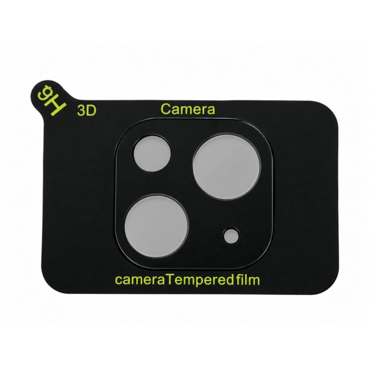 Защитное стекло на камеру 3D для iPhone 15 / 15 Plus, Black