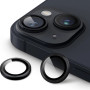 Защитное стекло 3D Hoco Tempered Glass Metal Lens на заднюю камеру для Apple iPhone 15 / 15 Plus
