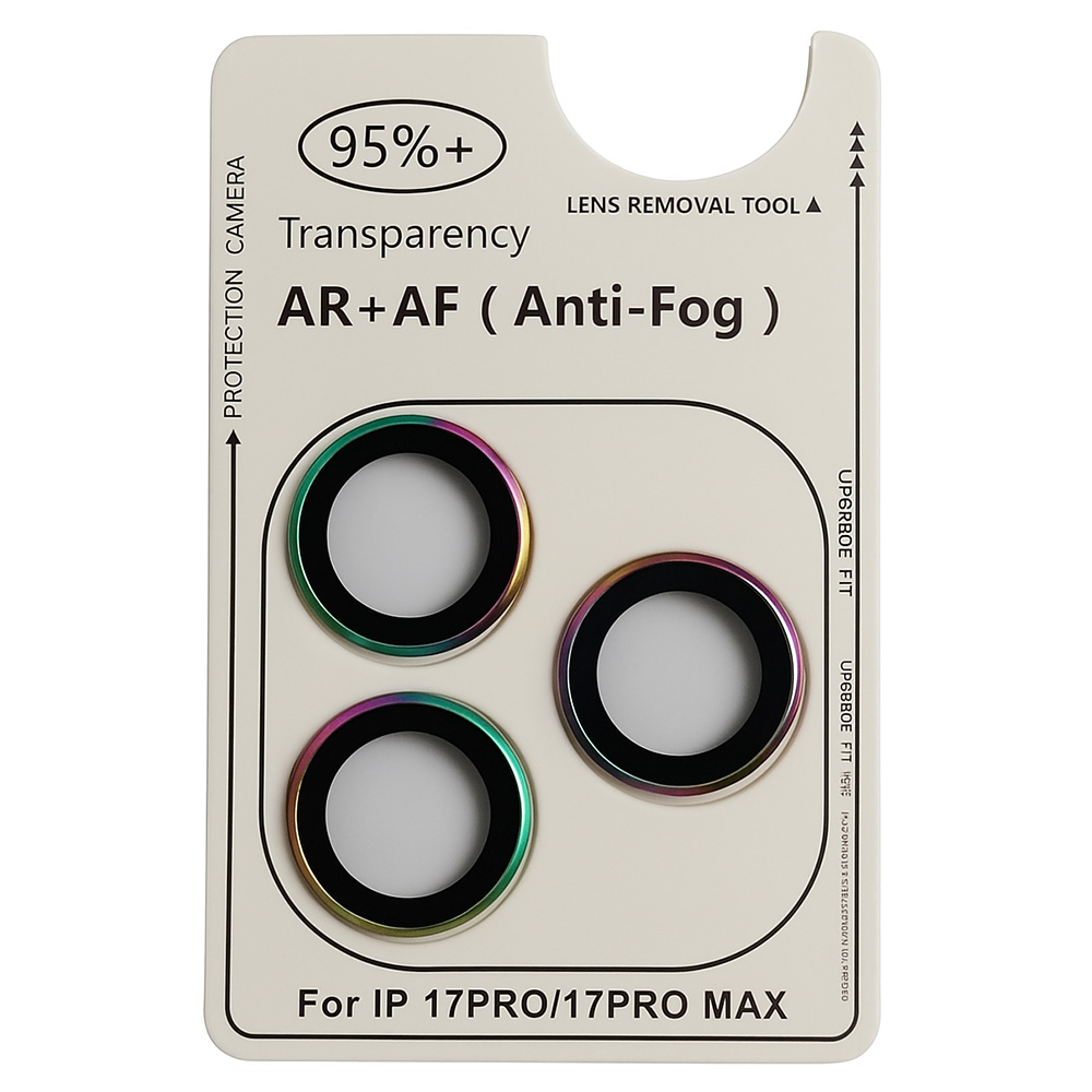 Защитное стекло на камеру CD Pattern для iPhone 17 Pro Max разноцветный