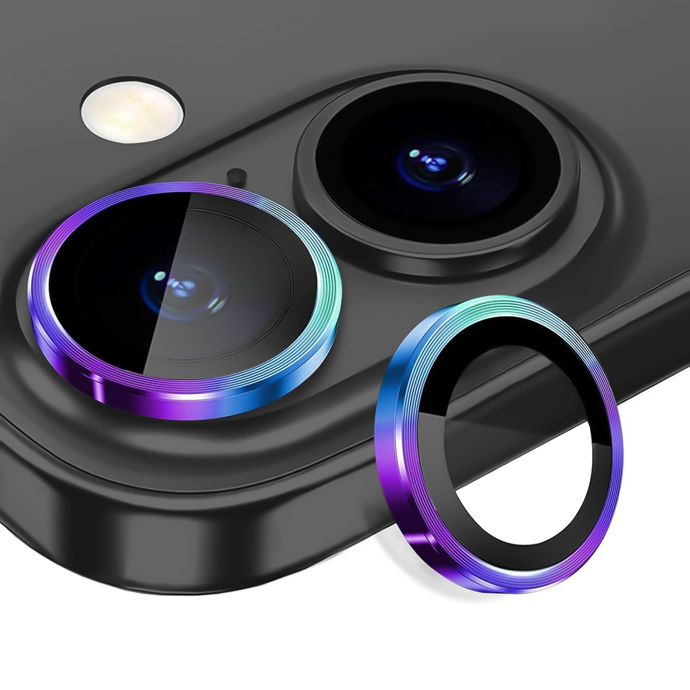 Защитное стекло на камеру CD Pattern для iPhone 17 с рамкой для поклейки разноцветный