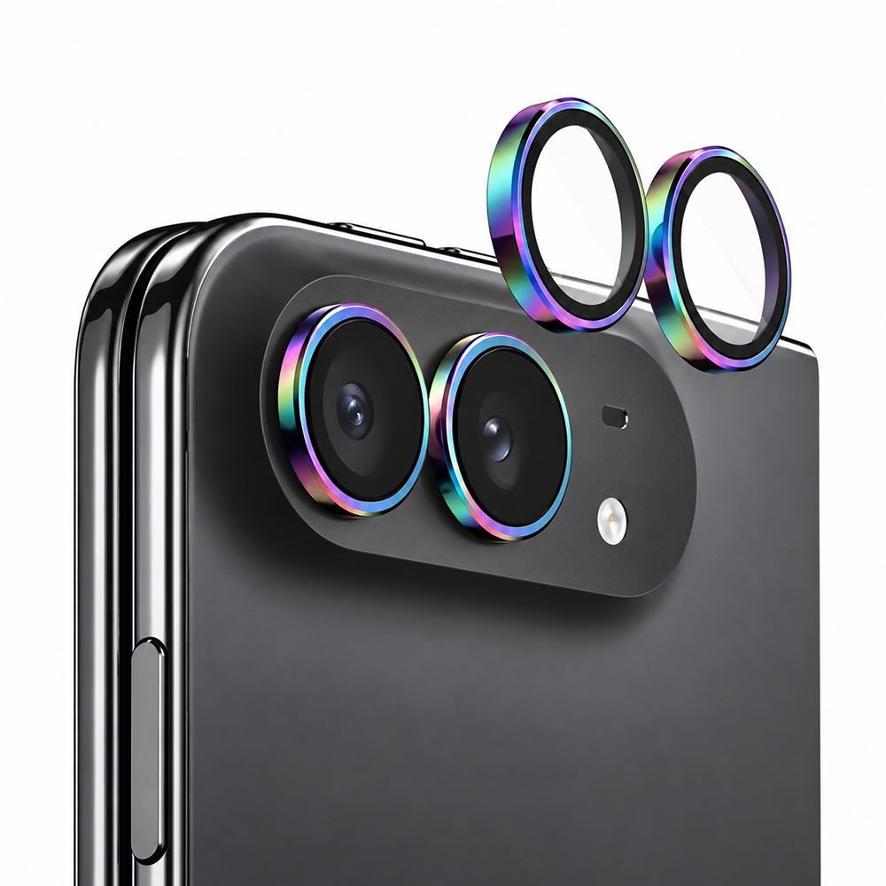 Захисне скло на камеру CD Pattern AR для iPhone DUO різнокольоровий