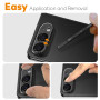 Захисне скло 3D на камеру Tempered Glass для iPhone DUO, Transparent-Black