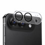 Захисне скло 3D на камеру Tempered Glass для iPhone DUO, Transparent-Black