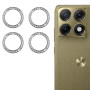 Защитное стекло с рамкой на камеру CD Pattern для Motorola Edge 70 Ultra​ черный