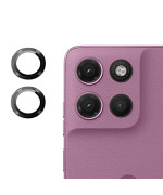 Защитное стекло на камеру CD Pattern для Motorola Moto G17 / G17 Power с рамкой