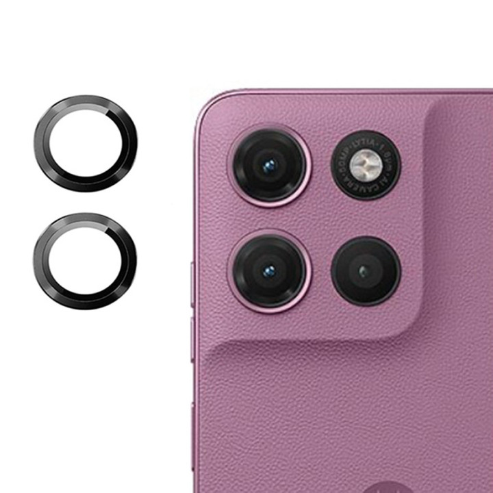 Захисне скло на камеру CD Pattern для Motorola Moto G67 / G77​ з рамкою