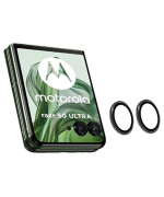 Защитное стекло с рамкой CD Pattern на заднюю камеру для Motorola Razr 50 Ultra / Razr+ 2024