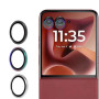 Защитное стекло с рамкой CD Pattern на заднюю камеру для Motorola Razr 60 Ultra