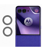 Защитное стекло с рамкой CD Pattern на камеру для Motorola Razr 70 Ultra