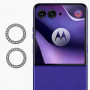 Защитное стекло с рамкой CD Pattern на камеру для Motorola Razr 70​ Ultra