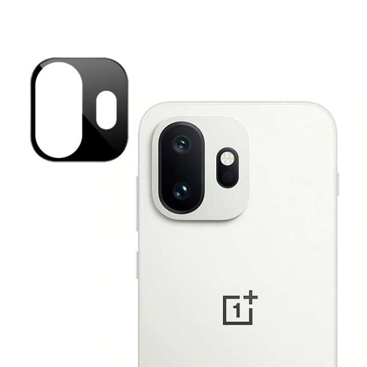 Защитное стекло 3D на камеру Tempered Glass для OnePlus 15T, Black