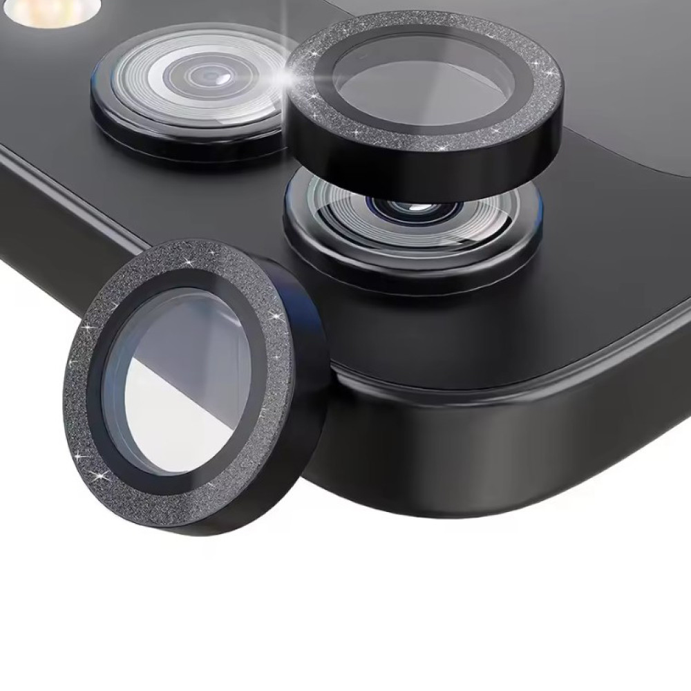 Захисне скло з рамкою CD Pattern на задню камеру для Samsung Galaxy Flip 6 чорний