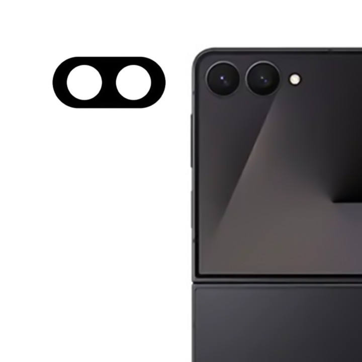 Захисне скло 3D на камеру Tempered Glass для Samsung Galaxy Flip8​, Black