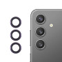 Защитное стекло с рамкой CD Pattern для Samsung Galaxy S25 5G​​ на заднюю камеру серебряный