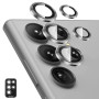 Защитное стекло с рамкой CD Pattern для Samsung Galaxy S25 Ultra​​ на заднюю камеру черный