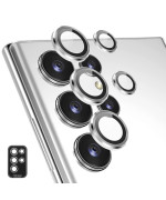 Защитное стекло с рамкой CD Pattern для Samsung Galaxy S25 Ultra на заднюю камеру