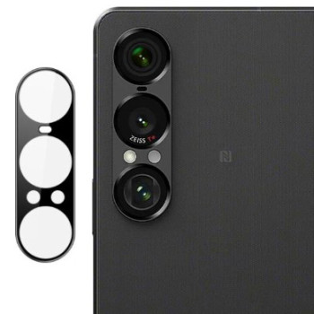 Защитная рамка со стеклом на заднюю камеру Tempered Glass для Sony Xperia 1 VII, Black