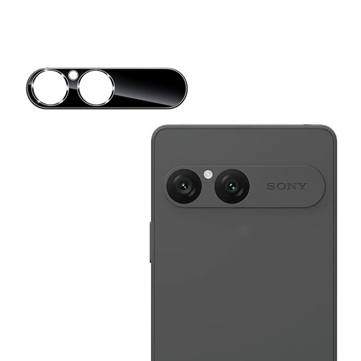 Защитное стекло 3D на камеру Tempered Glass для Sony Xperia 10 VII, Black