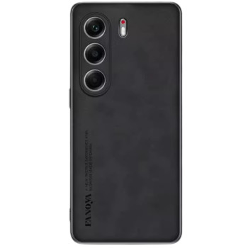 Кожаный чехол Fanoya для Tecno Camon 40 с защитой на камеру