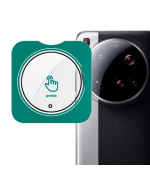 Захисне скло на камеру для Xiaomi 15 Ultra з рамкою для поклейки, Black