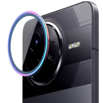 Защитное стекло с рамкой CD Pattern для Xiaomi Poco F7 Pro / Redmi K80​ на заднюю камеру