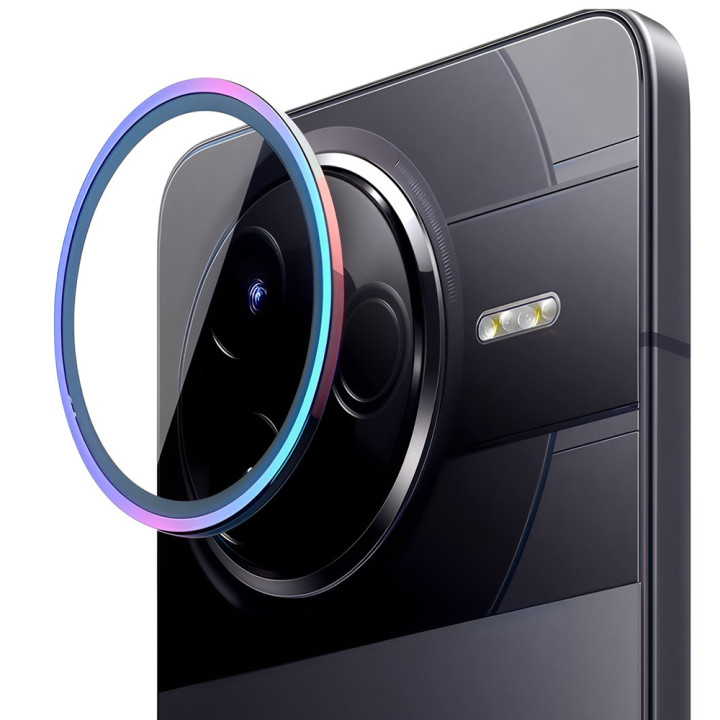 Защитное стекло с рамкой CD Pattern для Xiaomi Poco F7 Pro / Redmi K80​​ на заднюю камеру