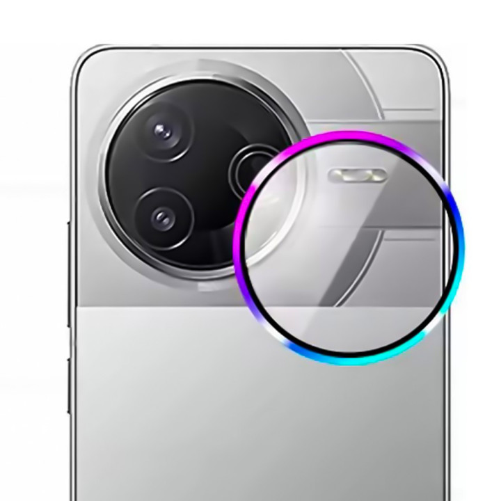 Защитное стекло с рамкой CD Pattern для Xiaomi Poco F7 Ultra / Redmi K80​ Pro​ на камеру