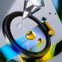 Защитное стекло с рамкой CD Pattern для Xiaomi Poco F7 Ultra / Redmi K80​ Pro​ на заднюю камеру