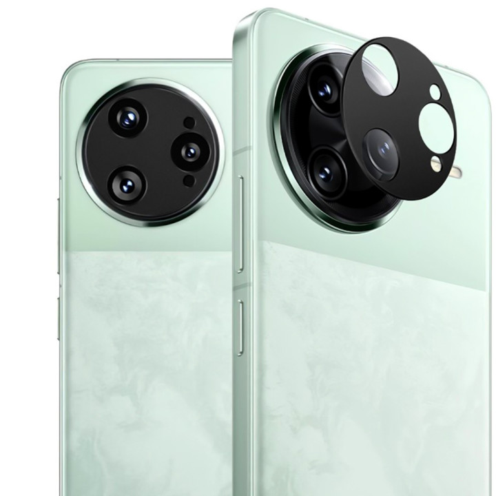 Захисна рамка із склом Tempered Glass для Xiaomi Poco F7 Pro / Redmi K80 на задню камеру, Black