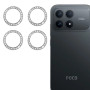 Защитное стекло с рамкой на камеру CD Pattern для Xiaomi Poco F8 Pro