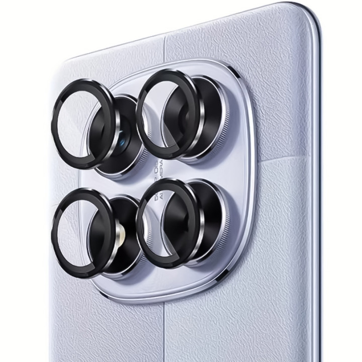Захисне скло з рамкою CD Pattern для Xiaomi Poco X7 / Redmi Note 14 Pro на задню камеру