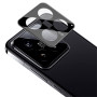 Защитная рамка с антибликовым стеклом Tempered Glass для Xiaomi 14 на заднюю камеру, Black