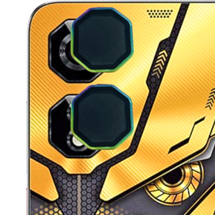 Защитное стекло с рамкой CD Pattern на заднюю камеру для ZTE nubia Neo 3 5G