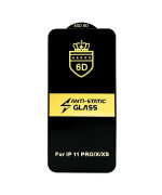 Захисне скло Anti-Static Full Screen Full Glue 6D для iPhone X / XS / 11 Pro​, Black