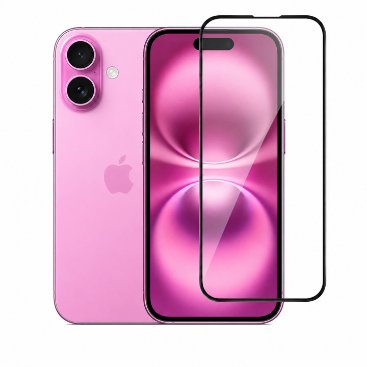 Защитное стекло Full Screen для iPhone 16 Plus, Black